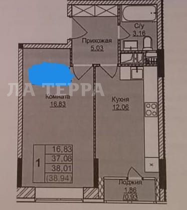 Квартира по адресу: Москва, Сосенское, ул Василия Ощепкова, 3, общая площадь 37.1 (№73862) Квартира по адресу: Москва, Сосенское, ул Василия Ощепкова, 3, общая площадь 37.1 (№73862)