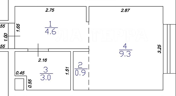 Квартира по адресу: Москва, Автомобильный проезд, 4, общая площадь 17.8 (№74367)