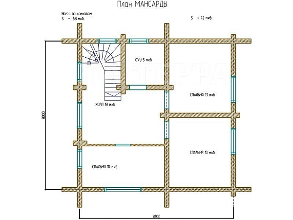 Дом, 136 кв.м., КП Анкудиново, -, 70 (№74350)