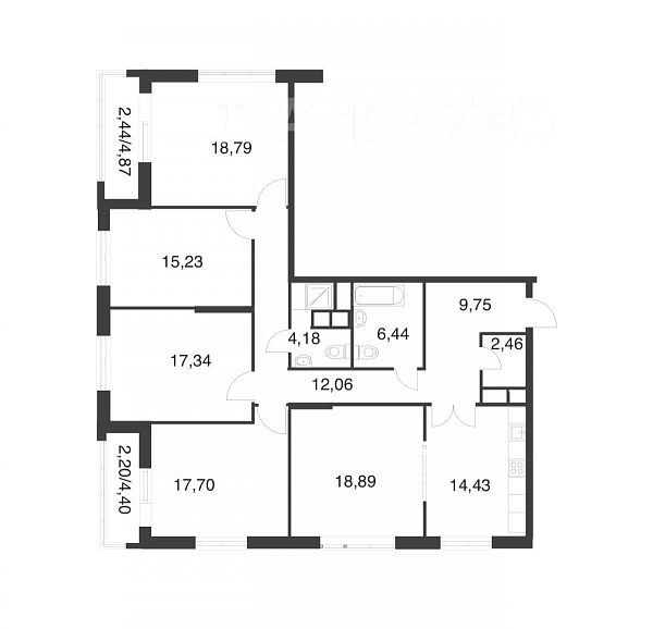 Квартира по адресу: Москва, Покровское-Стрешнево, Волоколамское ш, 71к5, общая площадь 141.9 (№74227)