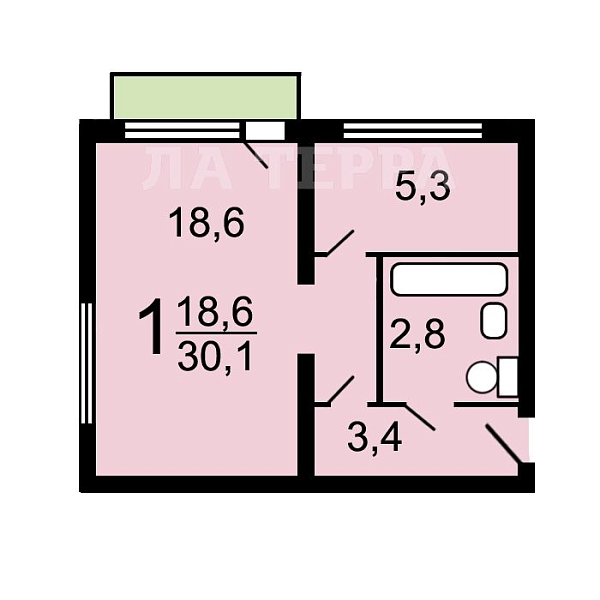 Снять 1-к квартиру, 31 кв.м., Москва, Шатурская ул, 49к1 (№74088)