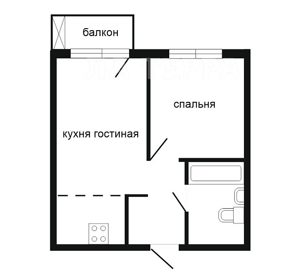 Квартира по адресу: Путилково, Вольная ул, 5, общая площадь 38 (№74414)