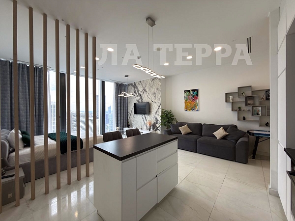 Квартира по адресу: Москва, Пресненский, 1-й Красногвардейский проезд, 22стр1, общая площадь 50.3 (№74480)