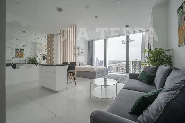 Квартира по адресу: Москва, Пресненский, 1-й Красногвардейский проезд, 22стр1, общая площадь 50.3 (№74480)