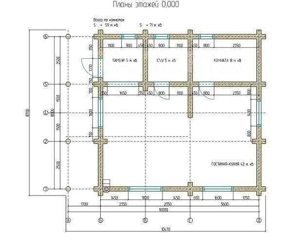 Дом, 136 кв.м., КП Анкудиново, -, 70 (№74350)