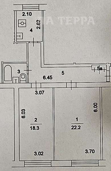 Квартира по адресу: Москва, Ленинградское ш, 50, общая площадь 59.8 (№73984)