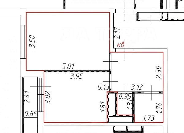 Квартира по адресу: Опалиха мкр, Золотая ал, 2, общая площадь 41 (№74568)