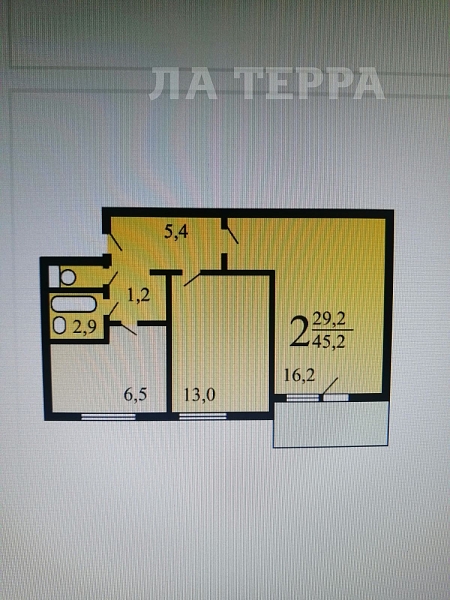 Квартира по адресу: Москва, Строгино, Твардовского ул, 21к1, общая площадь 45.7 (№73818)