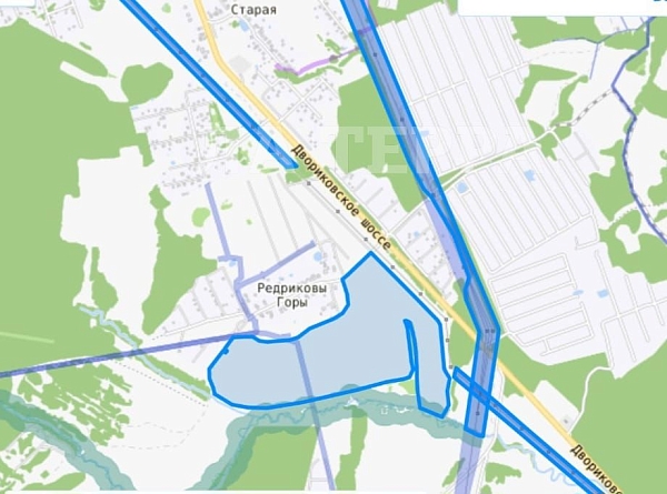 Участок , 4000 сот., Редриковы Горы, - (№74371)