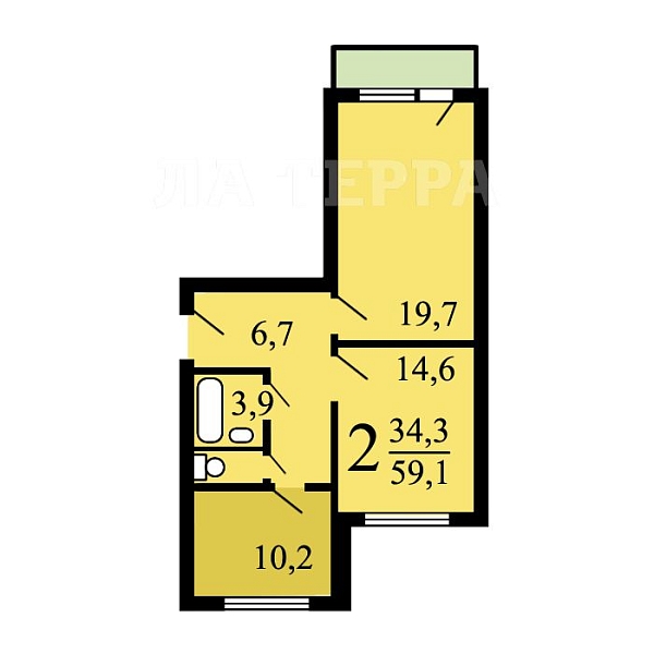 Снять 2-к квартиру, 59 кв.м., Москва, Фили-Давыдково, Кременчугская ул, 5к3 (№73543)